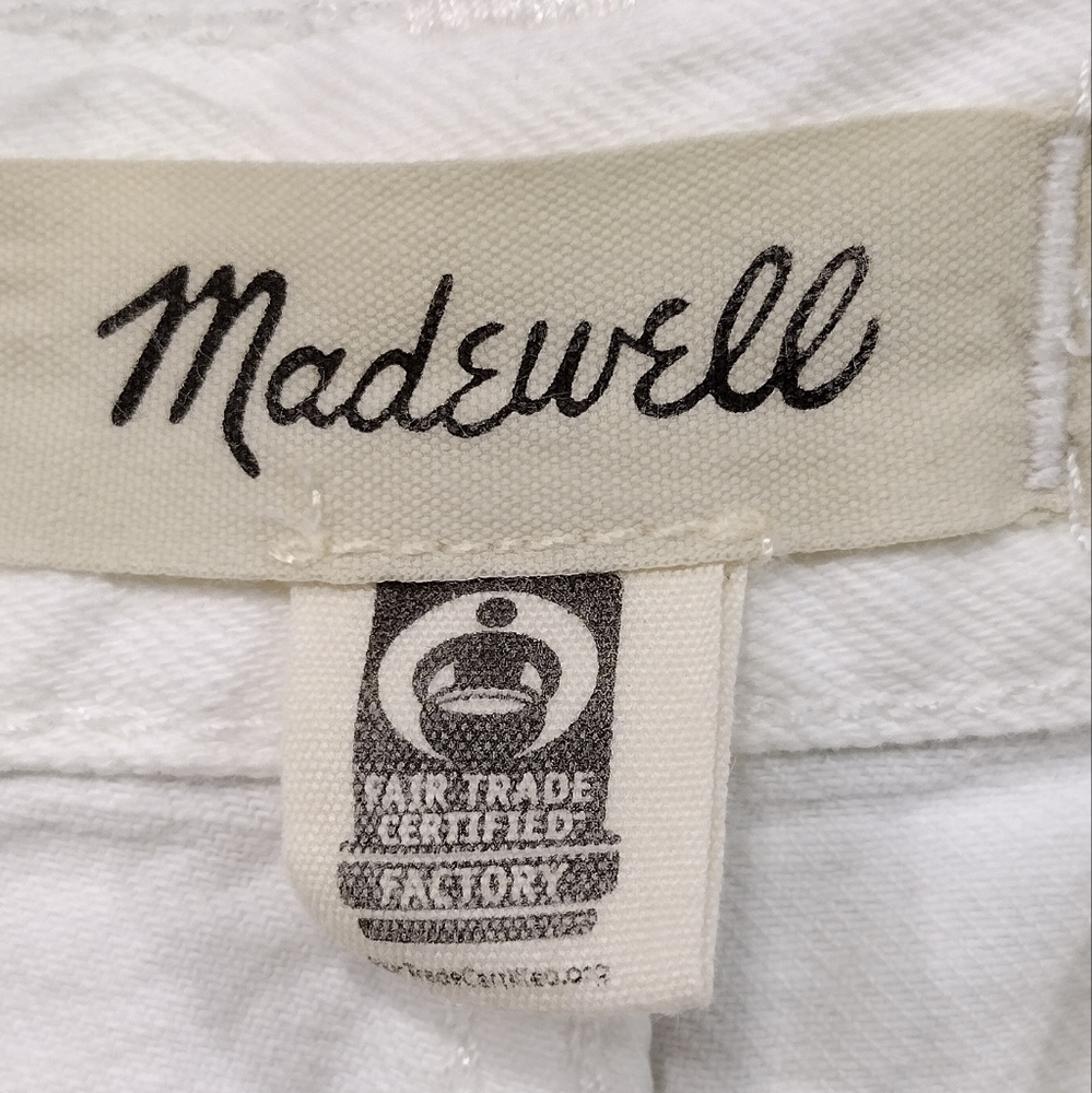Madewell Baggy Straight Jeans Womens 32 White Casual Comfy Retro Minimalist - Picture 9 of 11
